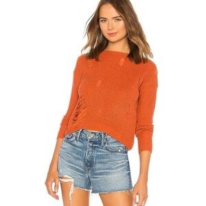 Sweater Orange Crew Neck by Tularosa